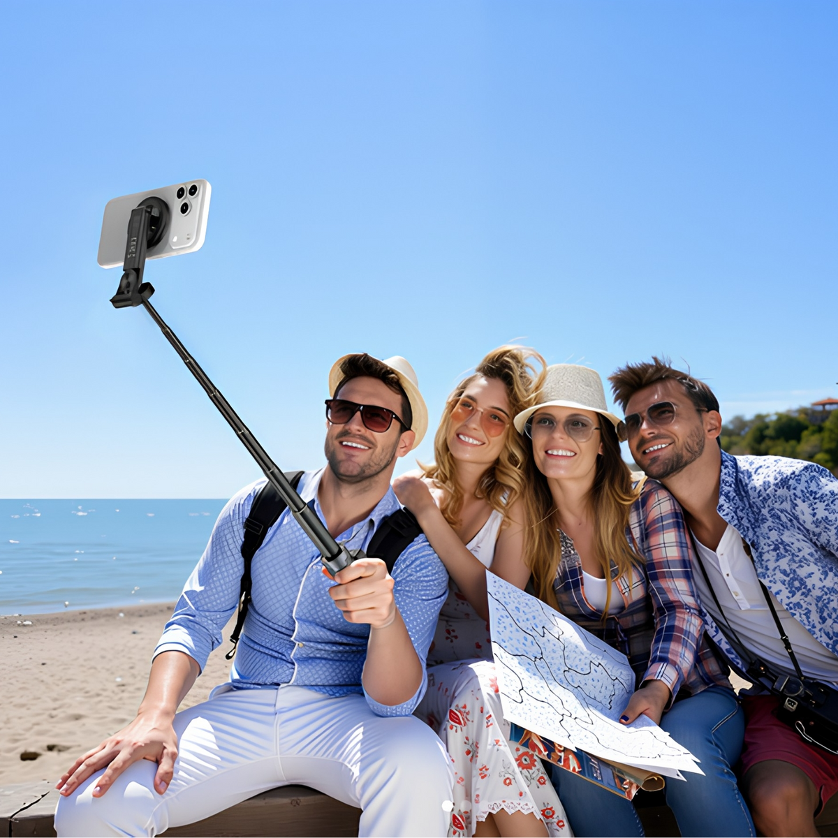 Selfie Stick Bluetooth XO Design SS25 Pro, Universal, Μαύρο