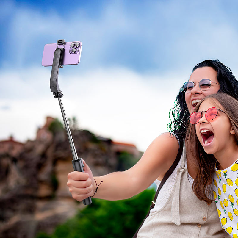HOCO K20 Bluetooth Selfie Stick, Universal, Μαύρο