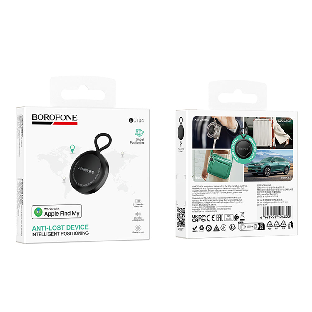 Borofone SmartTag BC104 για iOS Series, Μαύρο