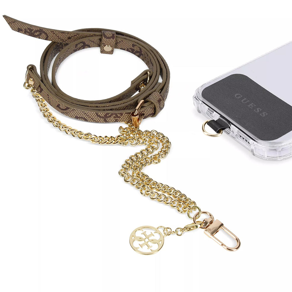 Κορδόνι Τηλεφώνου Guess 4G Chain CBDY, Καφέ