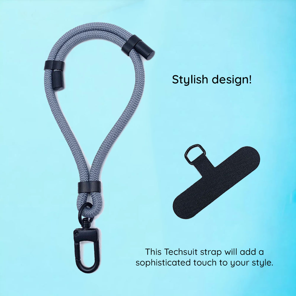 Κορδόνι Τηλεφώνου Techsuit RWS1-21-23, Ανοιχτό Γκρι