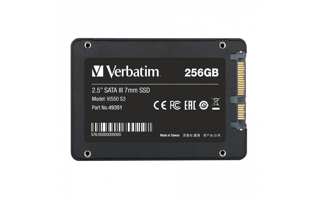 Στερεάς Κατάστασης Δίσκος (SSD) Verbatim VI550 S3, 256GB, 2.5 ίντσες, SATA III 49351