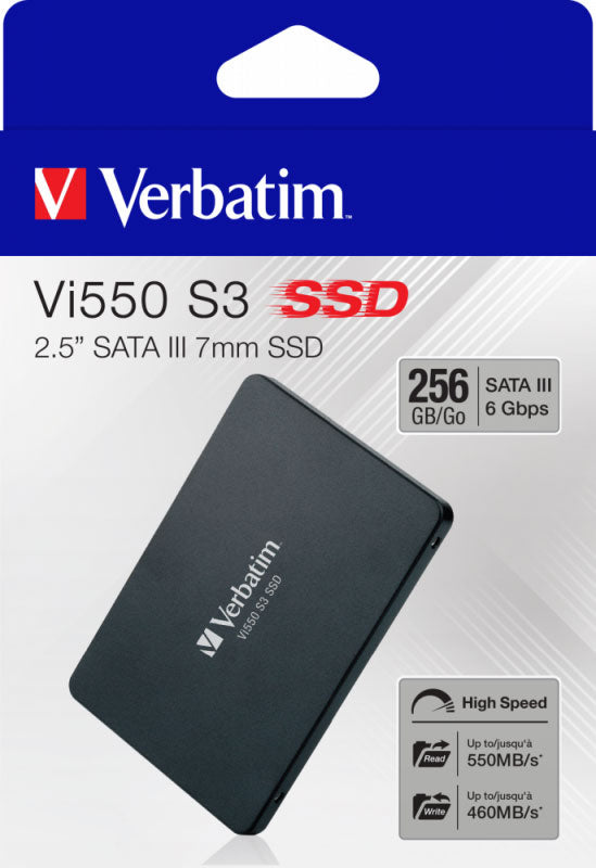 Στερεάς Κατάστασης Δίσκος (SSD) Verbatim VI550 S3, 256GB, 2.5 ίντσες, SATA III 49351