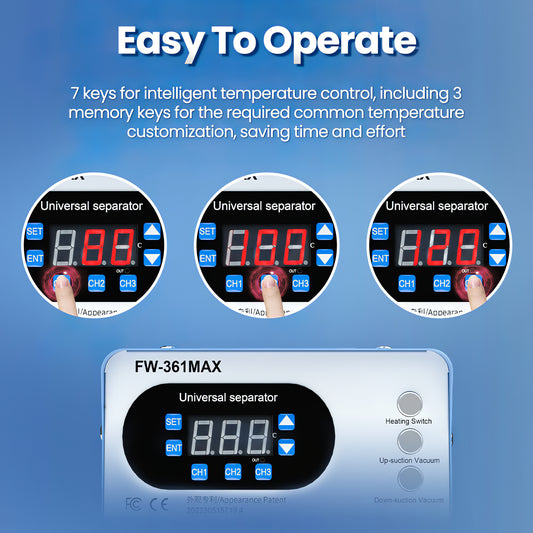 Οθόνη οθόνης αφής σταθμού διαχωρισμού Forward FW-361 Max