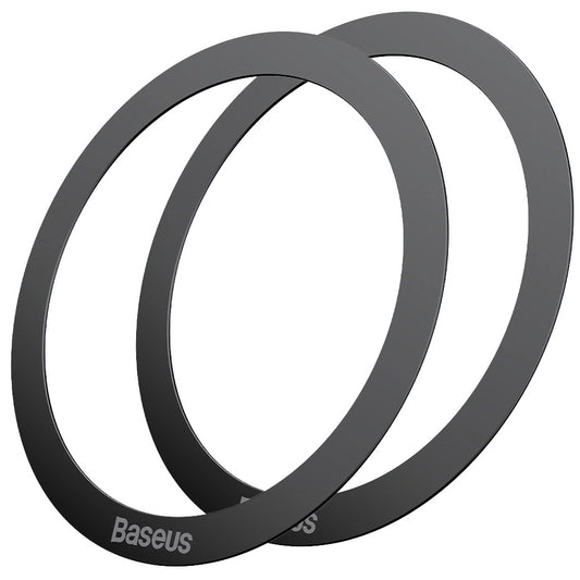 Μεταλλικό αυτοκόλλητο Baseus Halo Series, σετ 2 τεμαχίων, μαύρο PCCH000001
