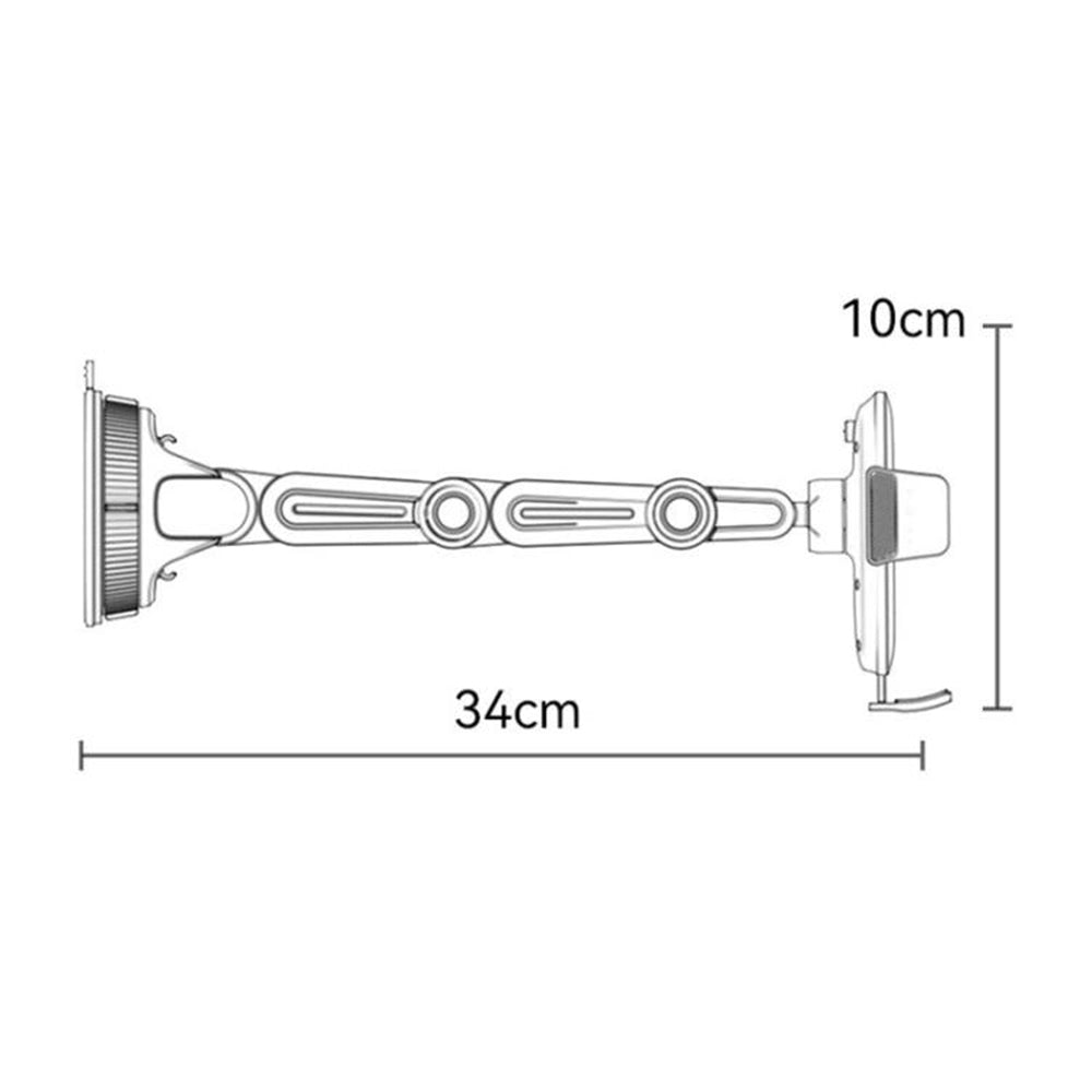 Βάση Αυτοκινήτου Yesido C275, 4.7inch - 7.2inch, Μαύρο
