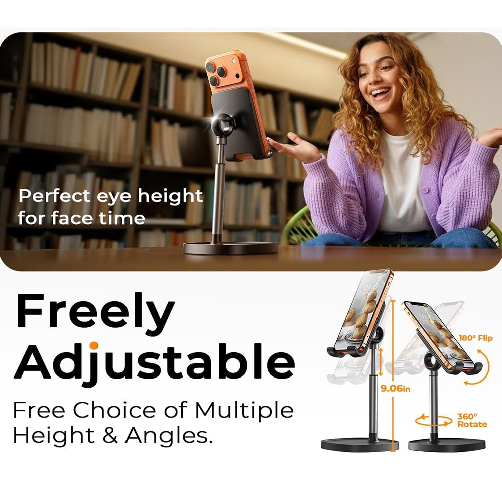 Βάση Γραφείου Lisen Mechanical για Τηλέφωνο / Ταμπλέτα, 4inch - 10inch, Μαύρο YL0421030004