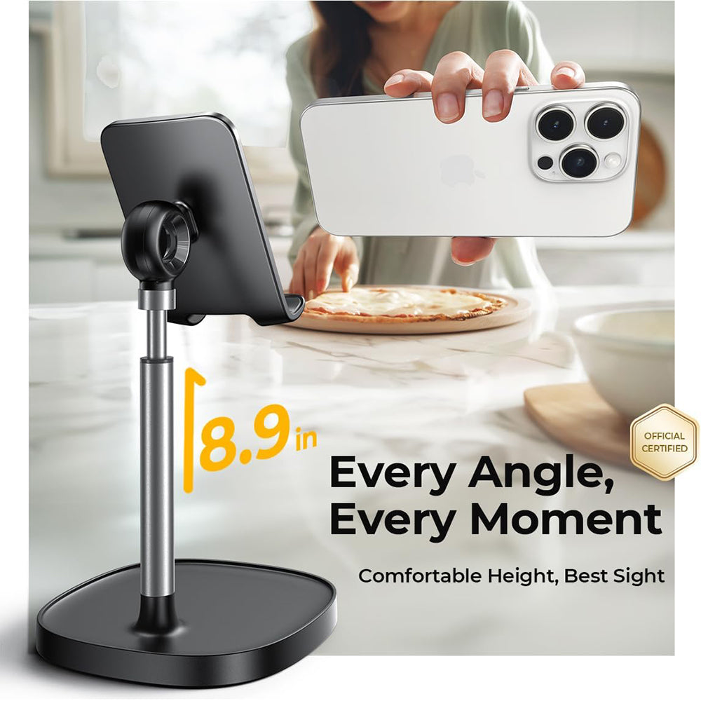 Βάση Γραφείου Lisen Mechanical για Τηλέφωνο / Ταμπλέτα, 4inch - 10inch, Μαύρο YL0421030004