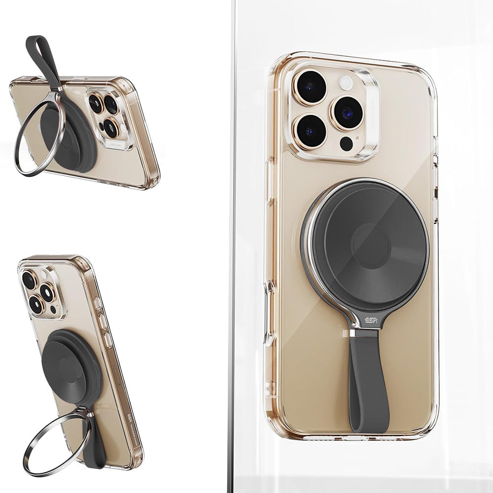 Υποστήριξη Δαχτυλιδιού ESR HaloLock Δερμάτινη, Παγκόσμια, Μαύρη