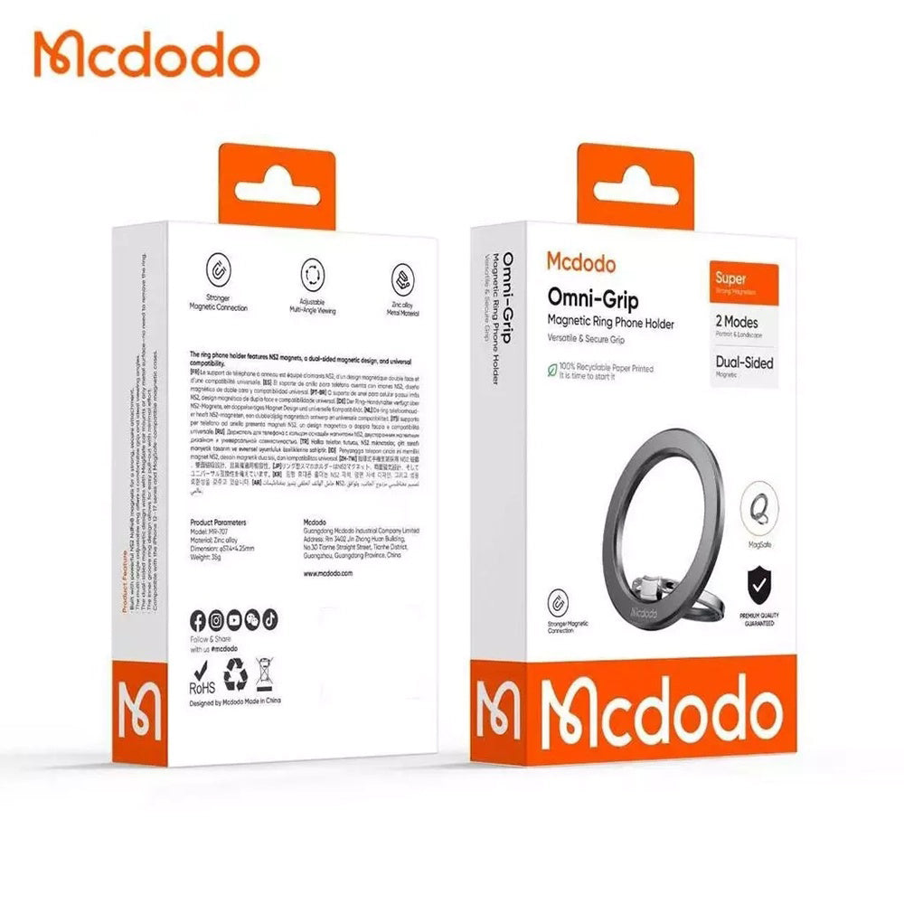 Βάση Δαχτυλιδιού McDodo MR-7070, Universal, Μαύρο
