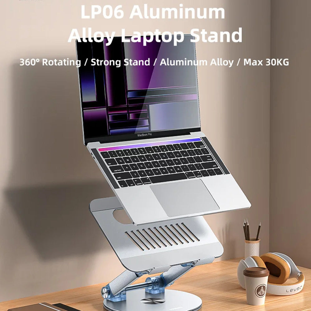 Βάση Yesido LP06 για Laptop 10inch - 17.3inch, Ασημί