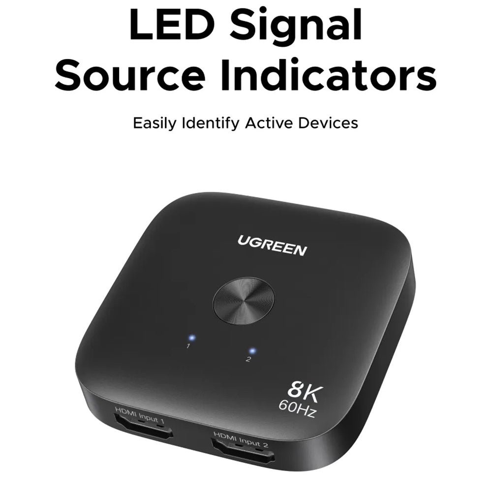 Switch Video HDMI UGREEN 65877, Μαύρο