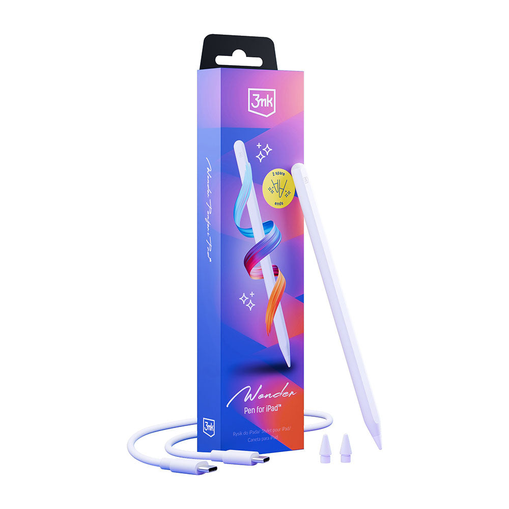 Touch Pen 3MK Wonder για Apple iPad, Ενεργή Έκδοση, Λευκό