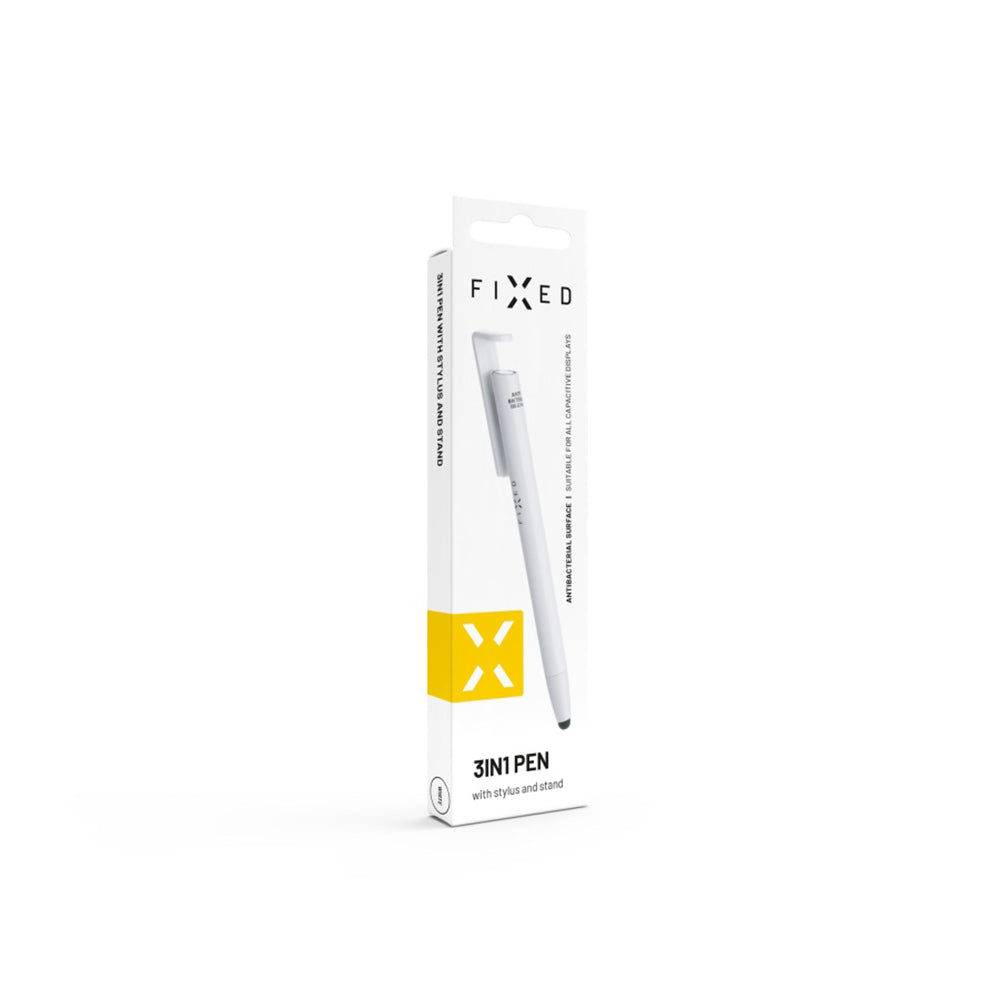 Touch Pen Fixed, 3in1, Λευκό
