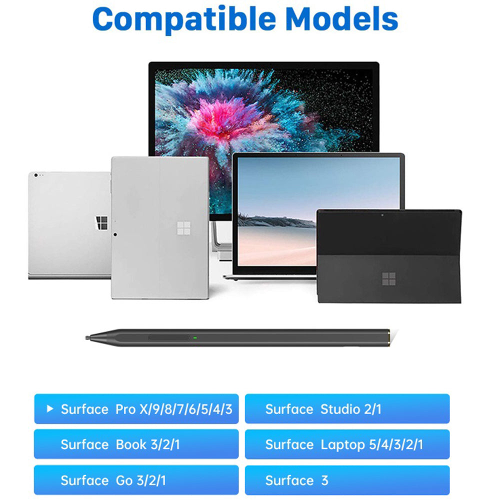 Touch Pen Techsuit C581-C για Microsoft Surface, Ενεργή Έκδοση, Μαύρο