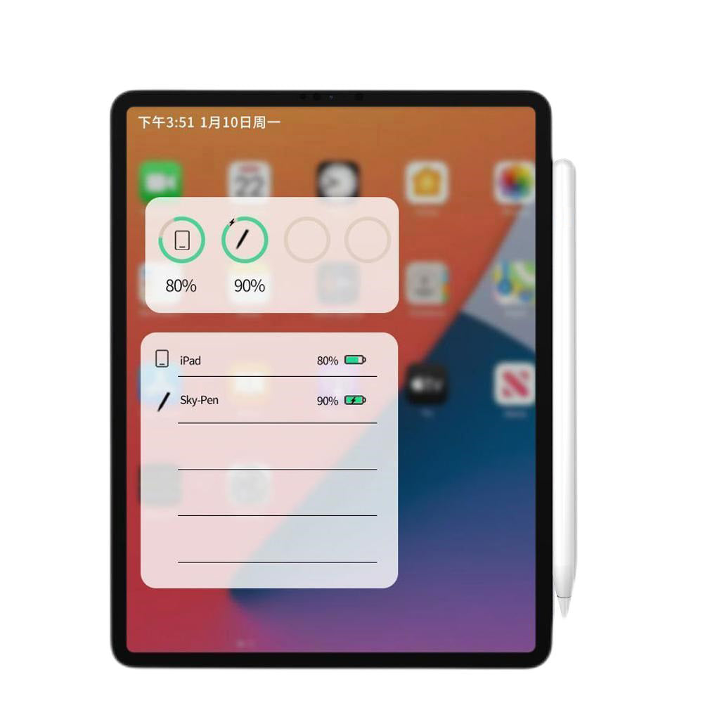 Touch Pen Techsuit M2 για Apple iPad, Ενεργή Έκδοση, Λευκό