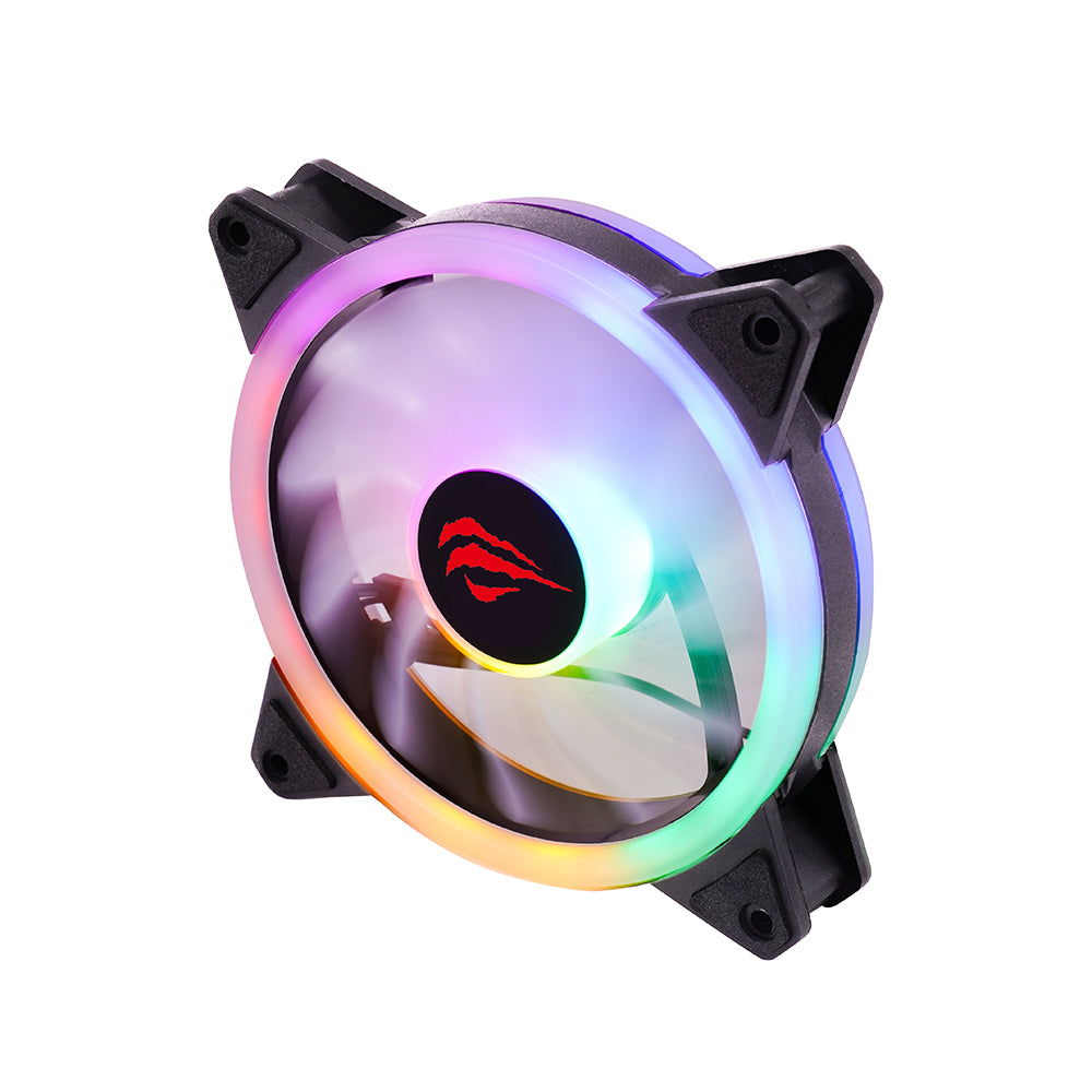 HAVIT F2089 Fan, RGB, 1200RPM, 35dB, 1.32W, Black