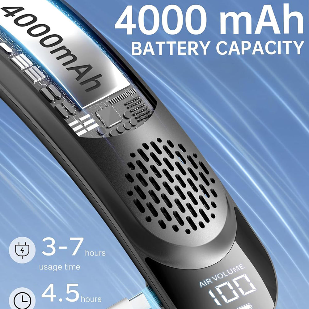 Φορητός Ανεμιστήρας Techsuit S8, Μαύρος