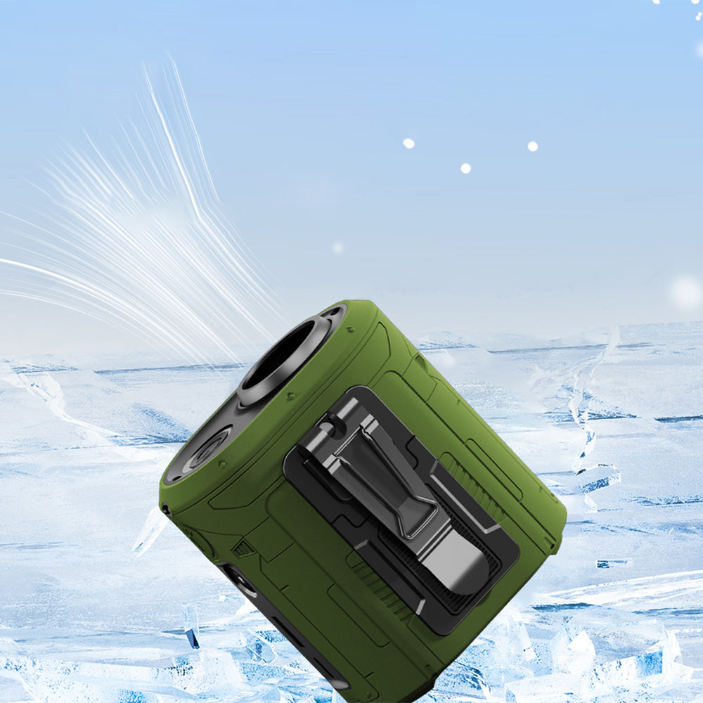 Φορητός Ανεμιστήρας Techsuit Z14 με εξωτερική μπαταρία 5000mAh, Πράσινο