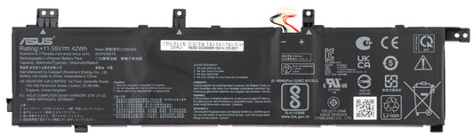 Μπαταρία Asus X532 BATT / COS POLY / C31N1843, 3640mAh, Service Pack 0B200-03430000