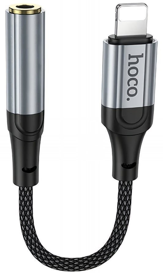 Προσαρμογέας Ήχου Lightning - 3.5mm HOCO LS36A, Γκρι