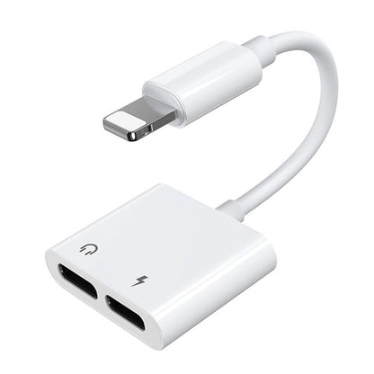 Αντάπτορας Ήχου Lightning σε Lightning Joyroom S-Y104 Ben, με θύρα φόρτισης Lightning, Λευκό