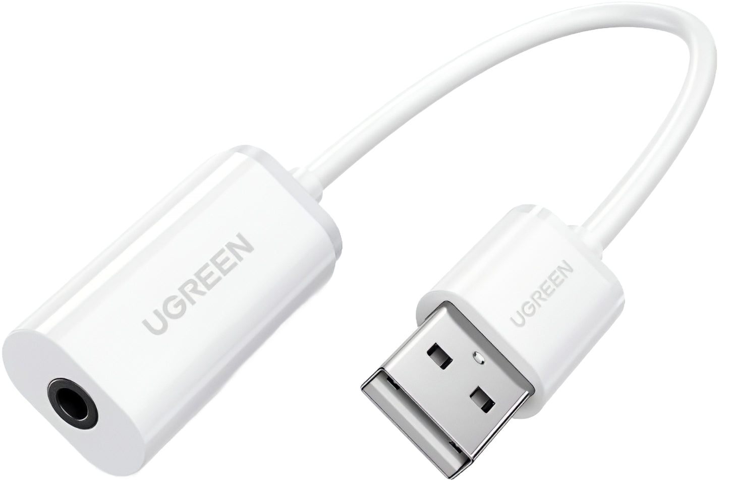 Προσαρμογέας Ήχου UGREEN US206, USB-A - 3.5mm, Λευκό