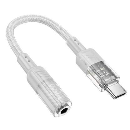 Προσαρμογέας ήχου USB-C - 3.5mm HOCO LS37, γκρι 