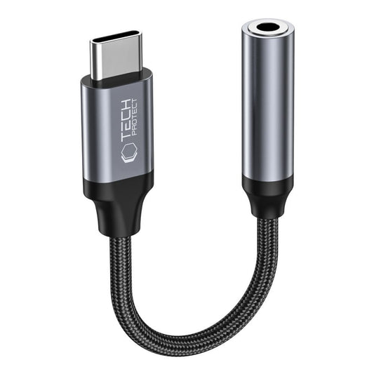 Προσαρμογέας Ήχου USB-C - 3.5mm Tech-Protect Ultraboost, Μαύρο