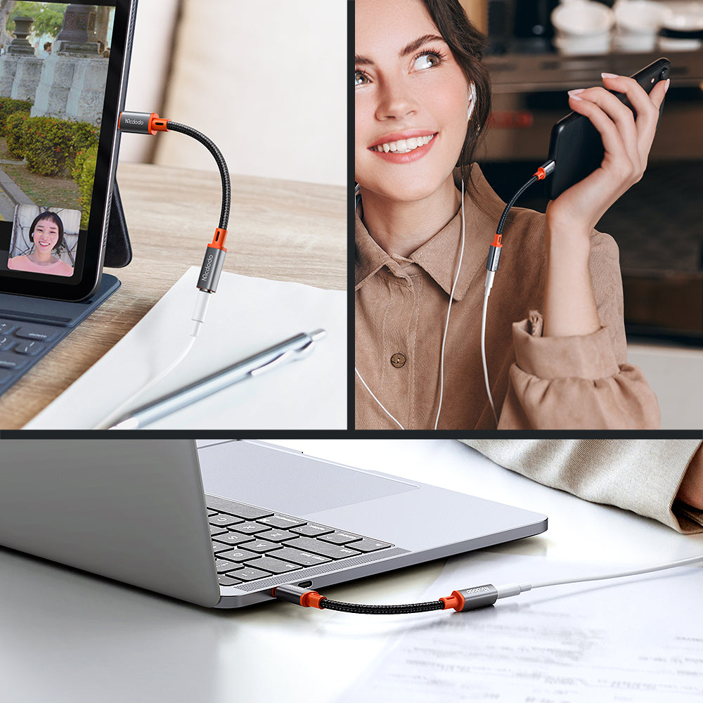 Προσαρμογέας Ήχου USB-C - 3.5mm McDodo CA-7561, Μαύρο