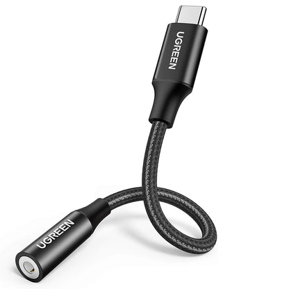 Προσαρμογέας Ήχου USB-C - 3.5mm UGREEN AV142, Μαύρο