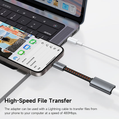 Προσαρμογέας Ήχου USB-C - Lightning McDodo CA-4870, Γκρι