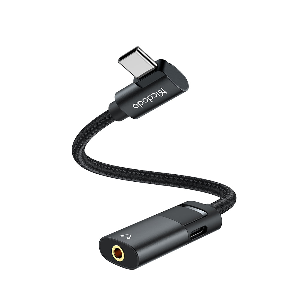 Προσαρμογέας Ήχου USB-C - USB-C / 3.5mm McDodo CA-1880, Μαύρο