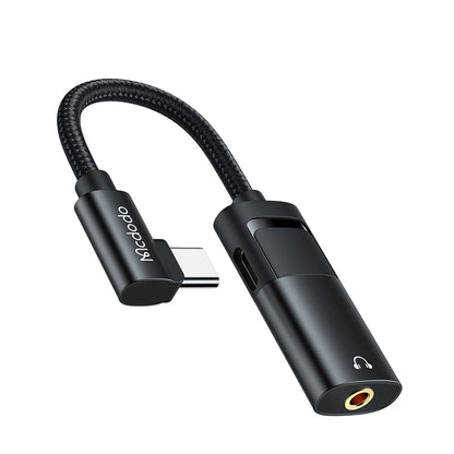 Προσαρμογέας Ήχου USB-C - USB-C / 3.5mm McDodo CA-1880, Μαύρο