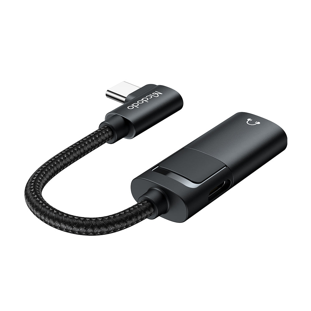 Προσαρμογέας Ήχου USB-C - USB-C / 3.5mm McDodo CA-1880, Μαύρο