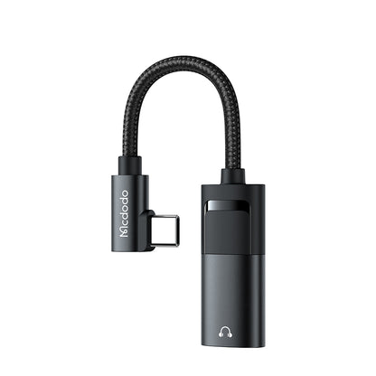 Προσαρμογέας Ήχου USB-C - USB-C / 3.5mm McDodo CA-1880, Μαύρο