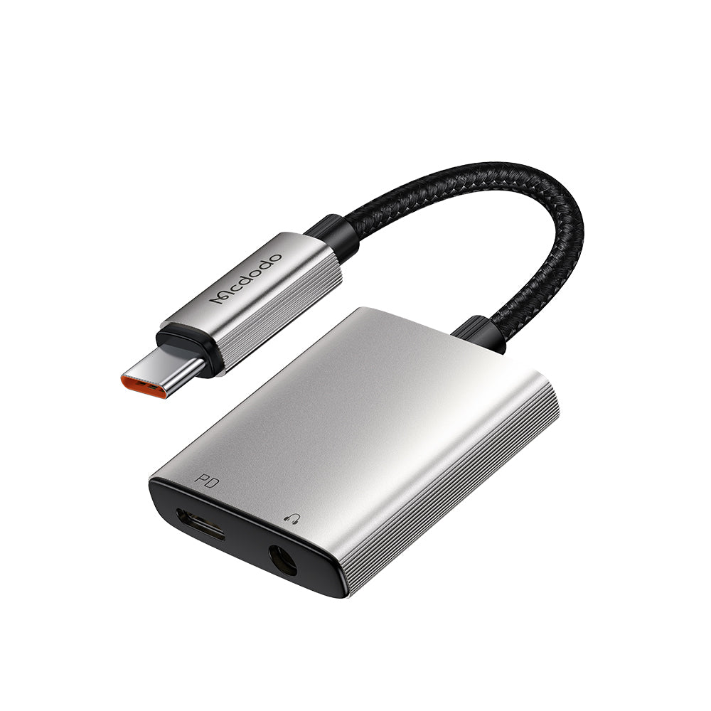 USB-C Audio Adapter - USB-C / 3.5mm McDodo CA-5050 Wales, Gray