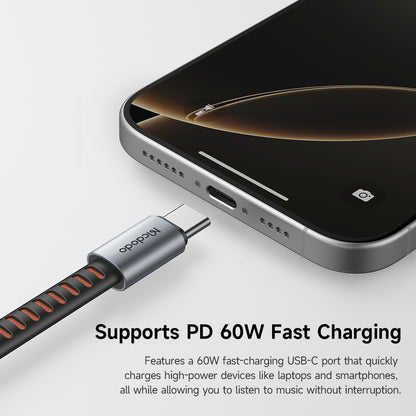 Προσαρμογέας Ήχου USB-C - USB-C / USB-C McDodo CA-3370, Γκρι