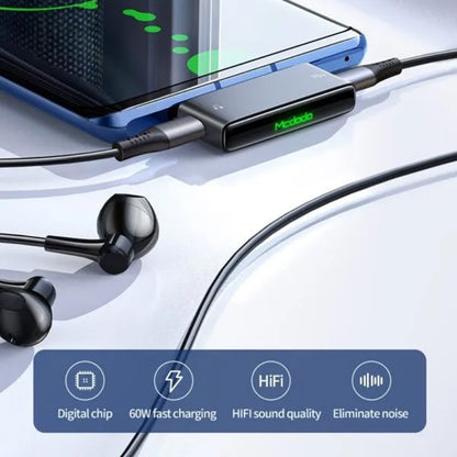 Προσαρμογέας Ήχου USB-C - USB-C / USB-C McDodo CA-7670, Μαύρο