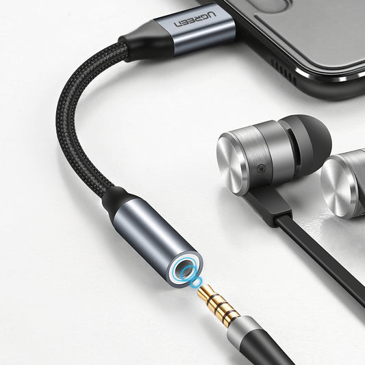 Προσαρμογέας Ήχου USB-C - 3.5mm UGREEN AV142, Γκρι