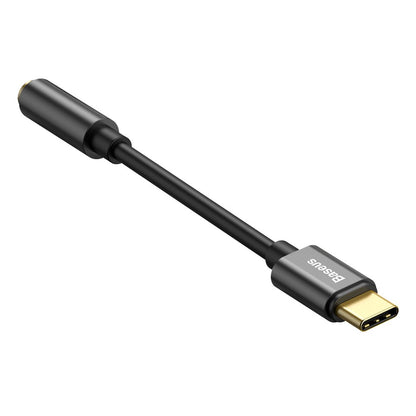 Προσαρμογέας ήχου USB-C - 3,5 mm Baseus L54, μαύρο CATL54-01