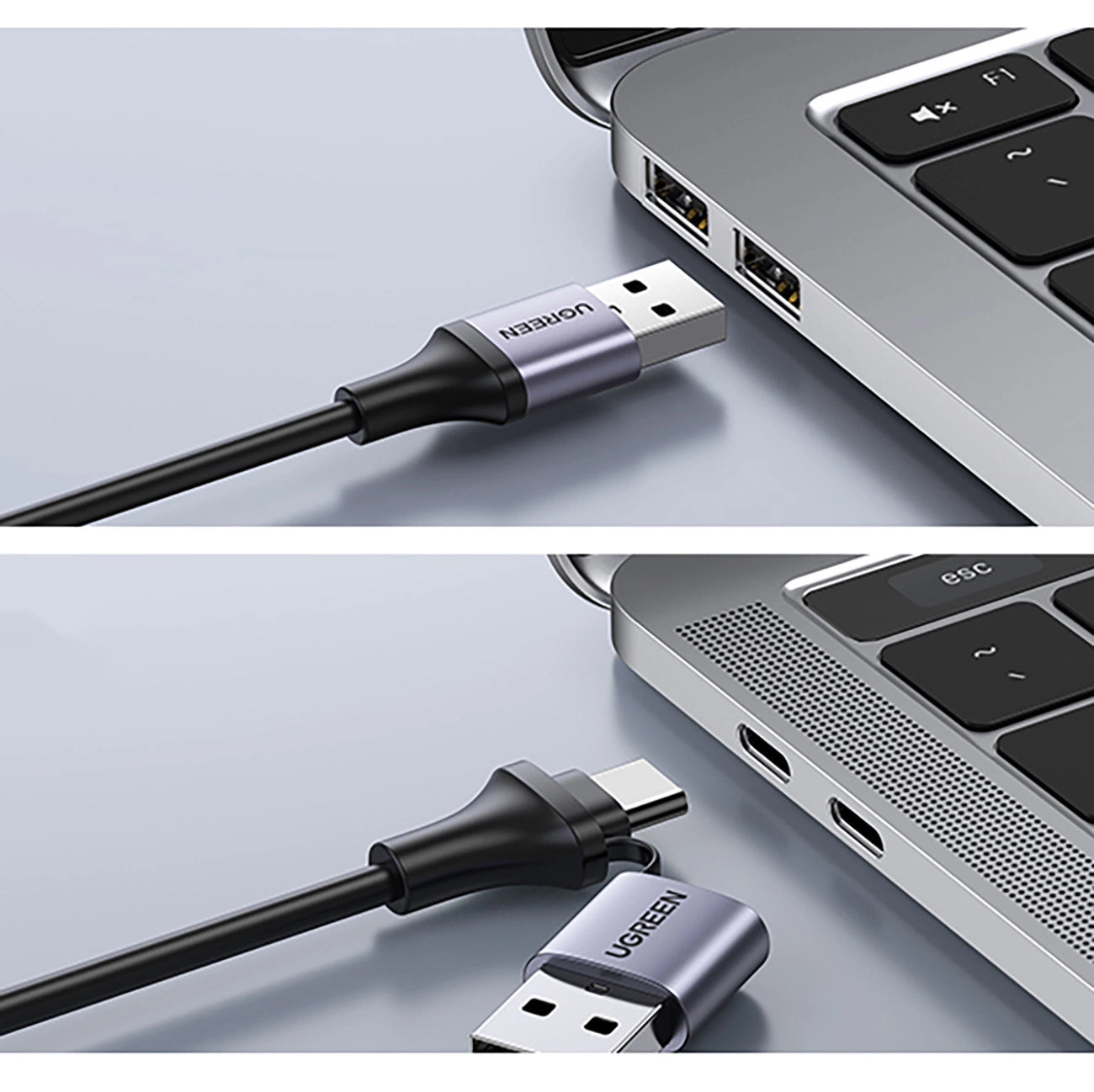 Προσαρμογέας ήχου και βίντεο USB-A / USB-C - HDMI UGREEN CM489, Γκρι 