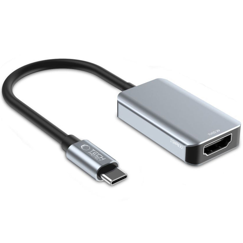 Προσαρμογέας Ήχου και Βίντεο USB-C - HDMI Tech-Protect Ultraboost, Μαύρο