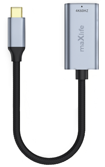 Προσαρμογέας Ήχου και Βίντεο USB-C - HDMI MaXlife MXHC-01, Γκρι
