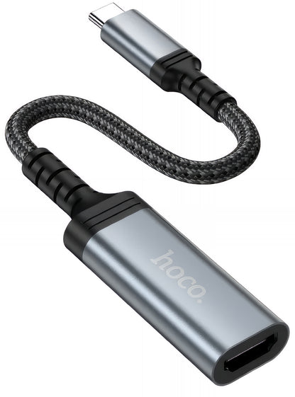 Προσαρμογέας Ήχου και Βίντεο USB-C - HDMI HOCO UA43A, Γκρι