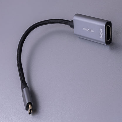 Προσαρμογέας Ήχου και Βίντεο USB-C - HDMI MaXlife MXHC-01, Γκρι
