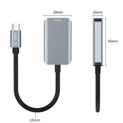 Προσαρμογέας Ήχου και Βίντεο USB-C - HDMI Tech-Protect Ultraboost, Μαύρο