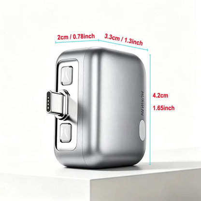 Αυτόματος Αποσυνδετικός Αντάπτορας USB-C KUWAJIA KH-51 για Τροφοδοσία με Αυτόματη Αποσύνδεση και Προστασία Μπαταρίας, Ασημί