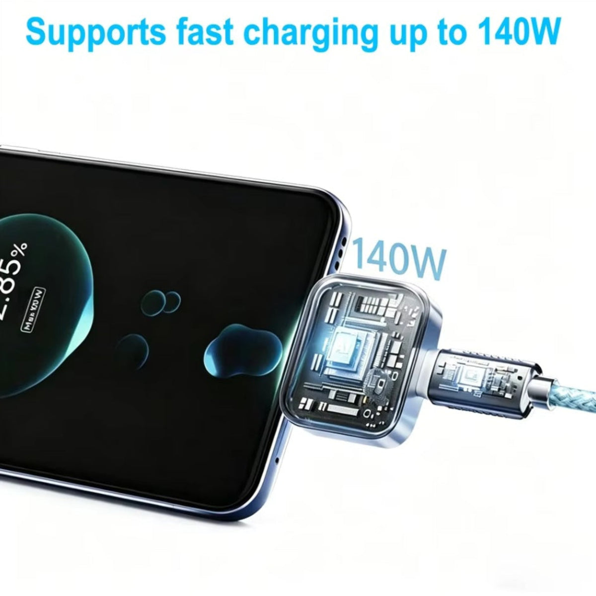 Αυτόματος Αποσυνδετικός Αντάπτορας USB-C KUWAJIA KH-51 για Τροφοδοσία με Αυτόματη Αποσύνδεση και Προστασία Μπαταρίας, Ασημί