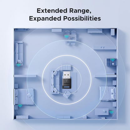 Προσαρμογέας Bluetooth USB UGREEN CM748 (75073), Μαύρο